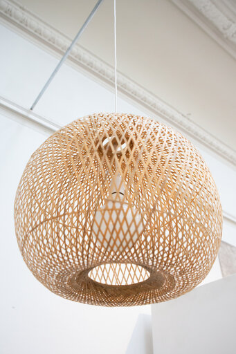 Taklampa Ylva, 38x50 cm, natur Taklampa Ylva, 38x50 cm, natur