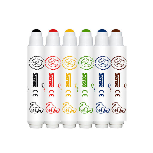 Småtting Fiberpennor 6-P