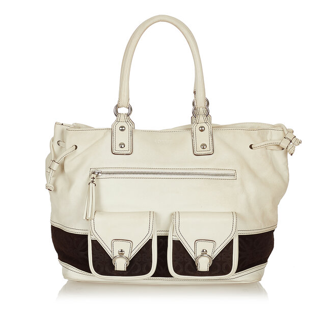 Loewe Anagram Leather Tote Bag