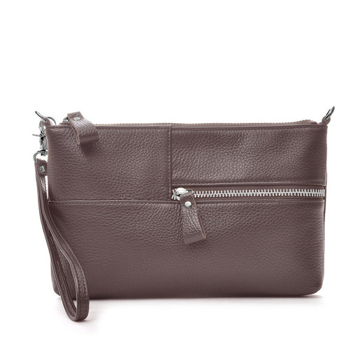 Grained Leather Envelope Bag