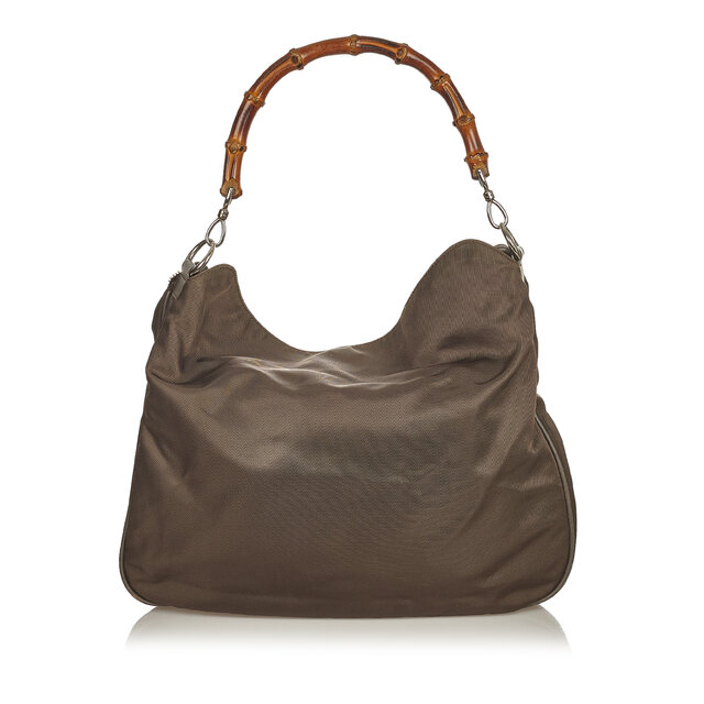 Gucci Bamboo Nylon Handbag