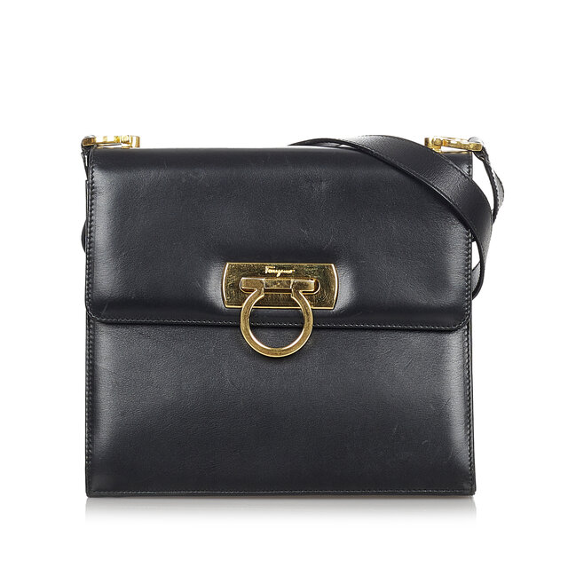 Ferragamo Gancini Leather Crossbody Bag