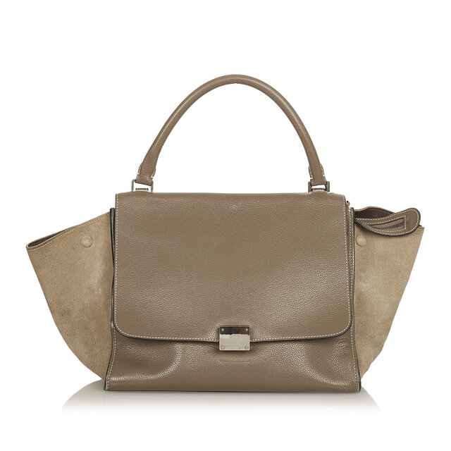 Celine Trapeze Leather Satchel