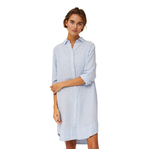 isa linen shirt dress
