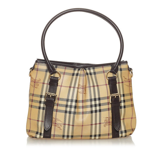 Burberry Haymarket Check Canvas Satchel