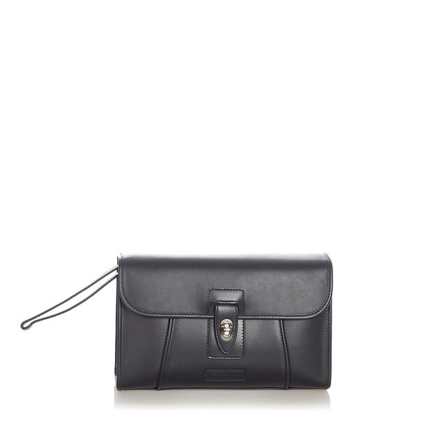Ferragamo Leather Clutch Bag