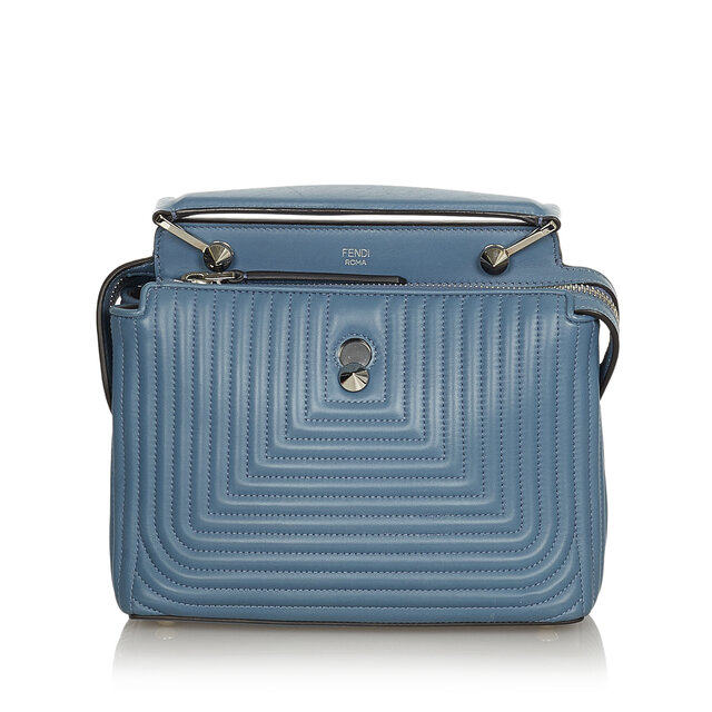 Fendi Dotcom Click Leather Crossbody Bag