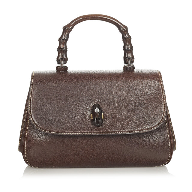 Gucci Bamboo Leather Handbag