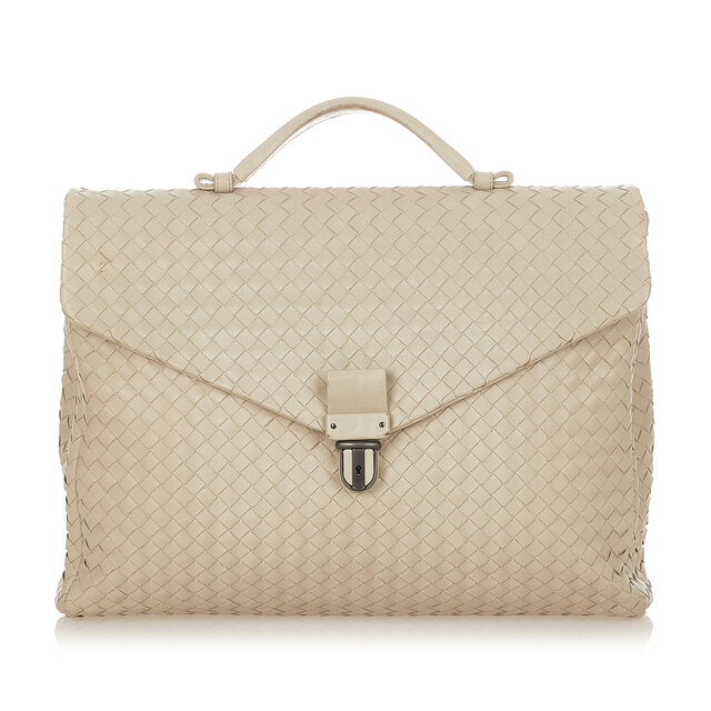Bottega Veneta Intrecciato Leather Business Bag