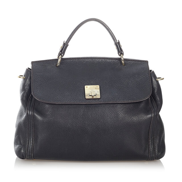 Mcm Leather Satchel