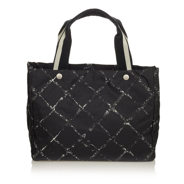 Chanel Old Travel Line Nylon Tote Bag