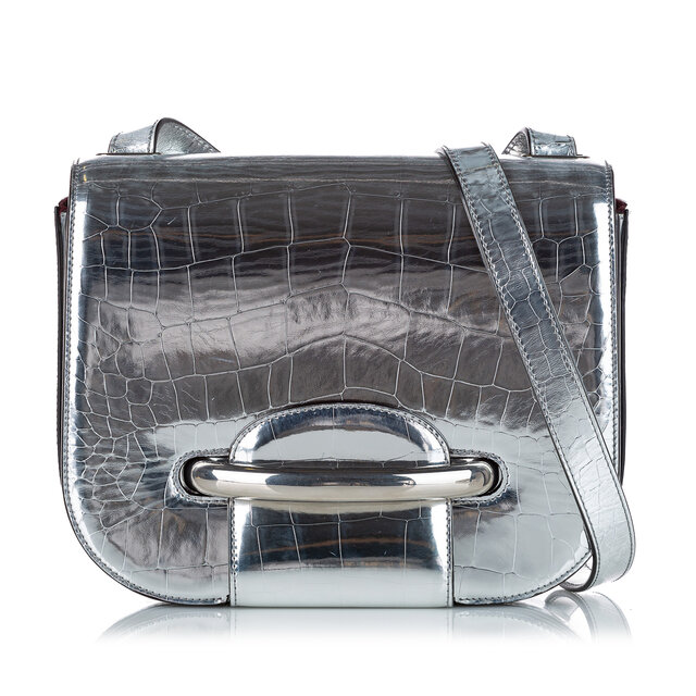 Mulberry Croc Embossed Selwood Crossbody Bag