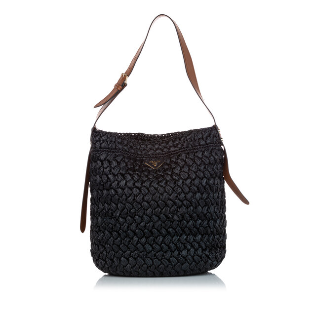 Prada Raffia Bucket Bag