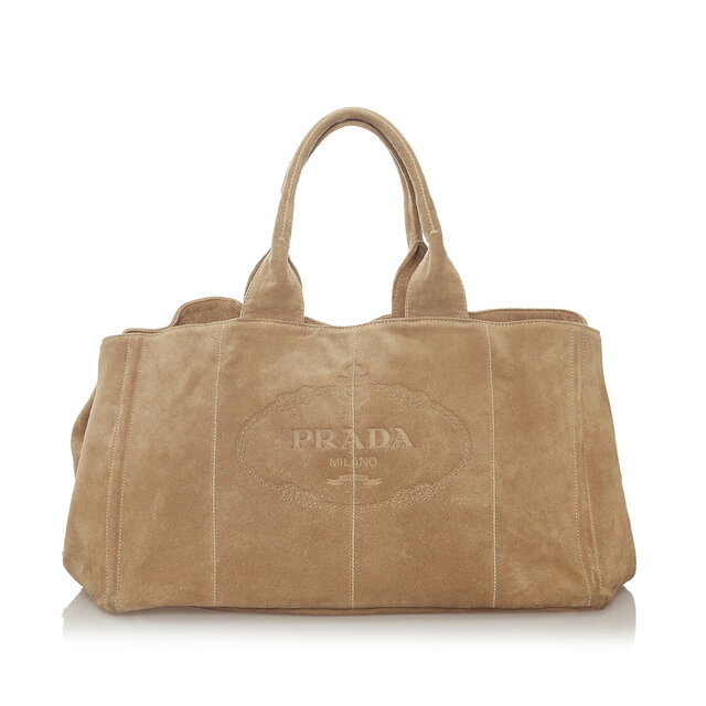 Prada Canapa Logo Tote Bag
