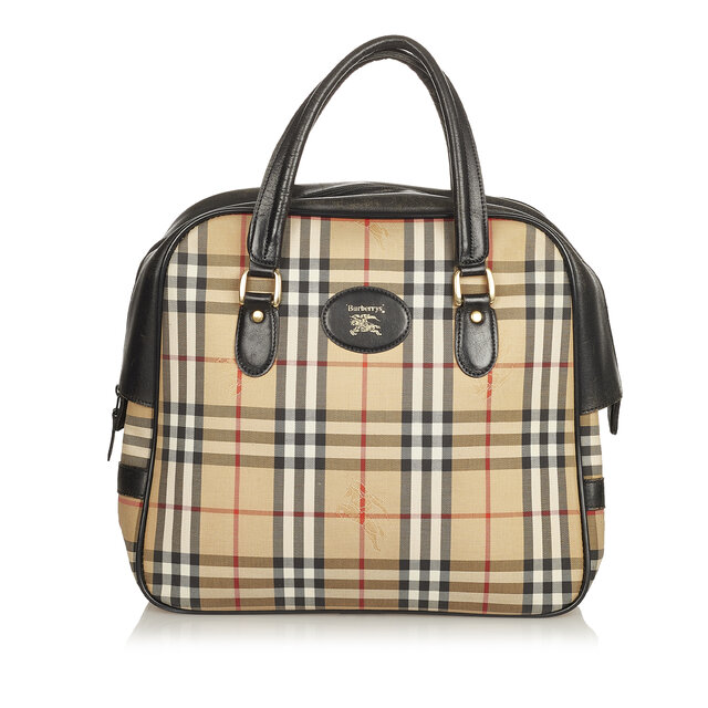 Burberry House Check Canvas Handbag