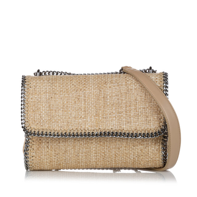 Stella Mccartney Falabella Straw Crossbody Bag
