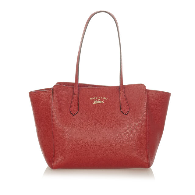 Gucci Swing Leather Tote Bag