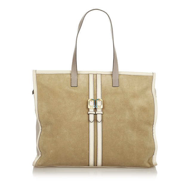 Fendi Suede Tote Bag