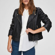 Katie Leather Jacket från Selected Femme