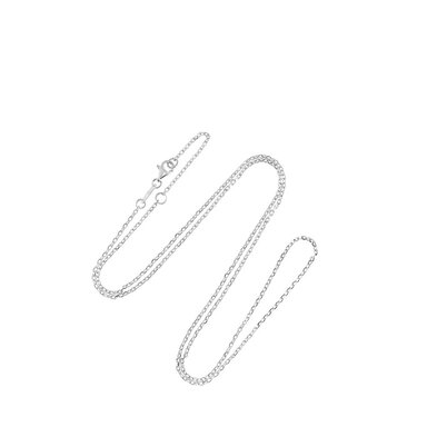 Lex & Lu 14k White Gold 1MM Pendant Chain Necklace or Bracelet