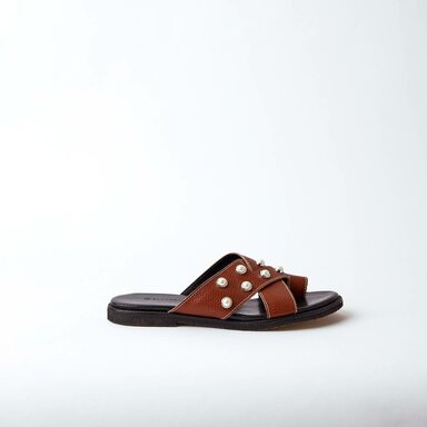 ahlens.se | The Mette Eco Brown Leather Sandal