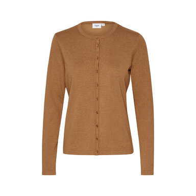camel brown cardigan