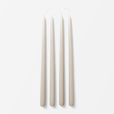 ahlens.se | Lackade ljus, 4-pack, Warm Grey