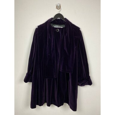 1822 UK Elegant Lightweight Evening Overcoat 1980s Black Opera Coat with Marabou Feather Trim Size 1416 US